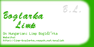 boglarka limp business card